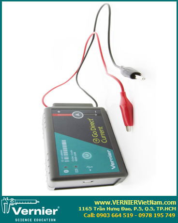 GDX-CUR, Cảm biến đo dòng điện trong mạch (Công nghệ không dây Bluetooth và USB) [VERNIER Go Direct® Current Probe [GDX-CUR]